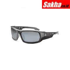 SKULLERZ BY ERGODYNE ODIN Safety Glasses Silver Mirror Matte Black