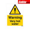 Sitesafe SSF9646980K Very Hot Water Rigid PVC Warning Sign - 150 x 200mm