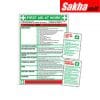 Sitesafe SSF9647320K First Aid at Work Rigid PVC Wall Guide - 420 x 600mm SHELF/DRS
