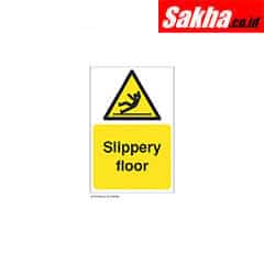 Sitesafe SSF9647410K Slippery Floor Rigid PVC Z-Barrier Warning Sign - 200 x 300mm