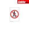 Sitesafe SSF9647430K No Admittance Rigid PVC Symbol Z-Barrier Sign - 200 x 300mm