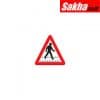 Sitesafe SSF9647759K Pedestrian Crossing Post-fix Class 2 Reflective Aluminium Sign - 680 x 600mm