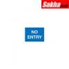 Sitesafe SSF9647765K No Entry Wall-fix Class 2 Reflective Aluminium Sign - 600 x 450mm