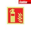Sitesafe SSF9647862K Fire Extinguisher Photoluminescent Rigid PVC Sign 150 x 150mm