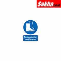 Sitesafe SSF9647874K Foot Protection Must be Worn Vinyl Sign 210 x 297mm