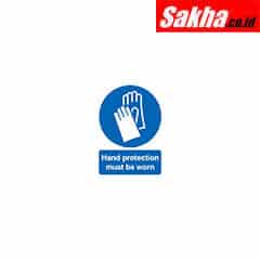 Sitesafe SSF9647878K Hand Protection Must be Worn Vinyl Sign 125 x 150mm