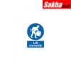 Sitesafe SSF9647895K Lift Correctly Rigid PVC Sign 210 x 297mm