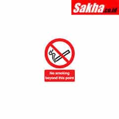 Sitesafe SSF9647913K No Smoking Beyond this Point Rigid PVC Sign - 210 x 297mm