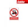 Sitesafe SSF9647920K No Thoroughfare Rigid PVC Sign - 297 x 420mm