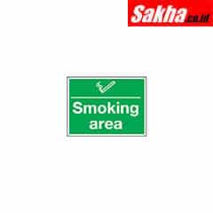 Sitesafe SSF9647964K Smoking Area Rigid PVC Sign - 297 x 210mm