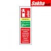 Sitesafe SSF9647989K Wet Chemical Fire Extinguisher Rigid PVC Sign - 100 x 300mm