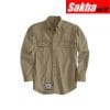 CARHARTT FRS160-KHI XLG TLL Khaki Flame Resistant Collared Shirt Size XLT