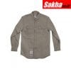CARHARTT FRS160-GRY LRG TLL Gray Flame Resistant Collared Shirt Size LT