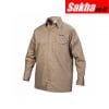 LINCOLN ELECTRIC KH841L Khaki Flame Resistant Collared Shirt L