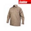 LINCOLN ELECTRIC KH841XXL Khaki Flame Resistant Collared Shirt 2XL