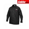 LINCOLN ELECTRIC KH809L Black Flame Resistant Collared Shirt L