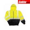 ML KISHIGO F407-2X Lime Flame Resistant Hooded Sweatshirt 2XL