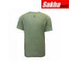 NATIONAL SAFETY APPAREL C51FRSRMD Khaki Flame Resistant Crewneck Shirt M