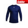 NATIONAL SAFETY APPAREL C52FKSRLSMD Navy Flame Resistant Crewneck Shirt M