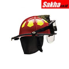 BULLARD US6RD6BBRK2 Fire Helmet with TrakLite