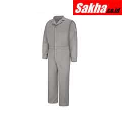 BULWARK CLD6GY RG 44 Flame-Resistant Coverall