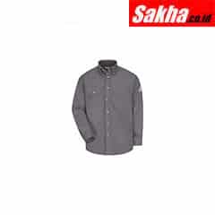 BULWARK SLU2GY LN 3XL Flame-Resistant Collared Shirt