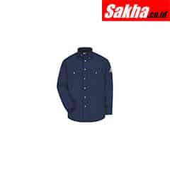 BULWARK SLU2NV LN 3XL Flame-Resistant Collared Shirt