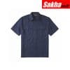 WORKRITE FIRE FSU2NV SERVICE Navy Blue Flame-Resistant Untucked Uniform Shirt M