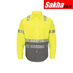 BULWARK SLB4HG RG L Flame-Resistant Collared Shirt