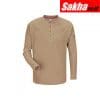 BULWARK QT20KH LN L Flame-Resistant Crewneck Shirt