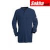 BULWARK SEL2NV LN L Flame-Resistant Henley Shirt