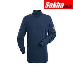 BULWARK SEK2NV RG S Flame-Resistant Mock Turtleneck Shirt