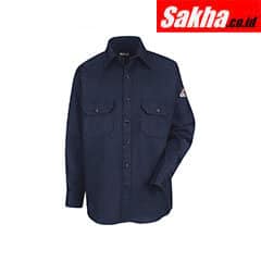 BULWARK SLU8NV RG 3XL Flame-Resistant Collared Shirt