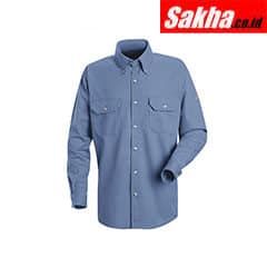 BULWARK SLU8LB RG M Flame-Resistant Collared Shirt