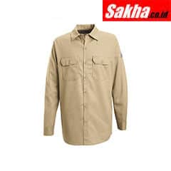 BULWARK SEW2KH LN L Flame-Resistant Collared Shirt