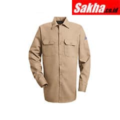 BULWARK SLW2KH LN L Flame-Resistant Collared Shirt