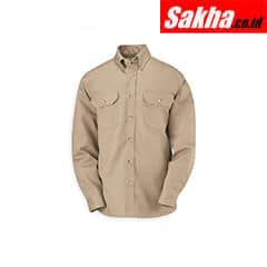 BULWARK SLU2KH LN M Flame-Resistant Collared Shirt