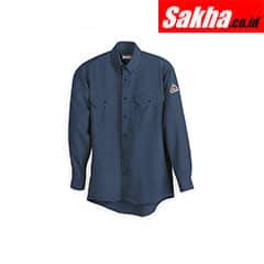 BULWARK SLU2NV LN M Flame-Resistant Collared Shirt