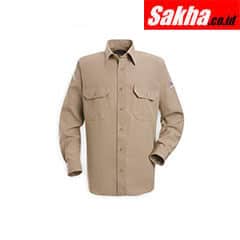 BULWARK SND2TN LN L Flame-Resistant Collared Shirt