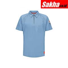 BULWARK QT10BL SS 3XL Flame-Resistant Polo Shirt