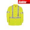 BIG BILL 148BDTY7-4XLR-YEL Flame-Resistant Collared Shirt