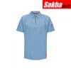 BULWARK QT10BL SS XL Flame-Resistant Polo Shirt