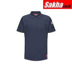 BULWARK QT10DB SS 3XL Flame-Resistant Polo Shirt