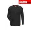 BULWARK QT20BK LN 3XL Flame-Resistant Polo Shirt