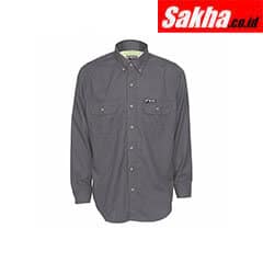 SUMMIT BREEZE SBS1001L Gray Flame-Resistant Collared Shirt