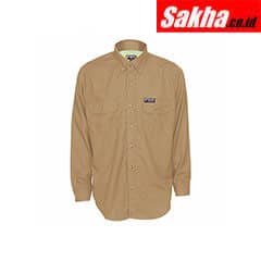 SUMMIT BREEZE SBS1003L Tan Flame-Resistant Collared Shirt