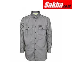 SUMMIT BREEZE SBS2001M Gray Flame-Resistant Collared Shirt