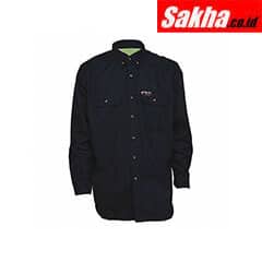 SUMMIT BREEZE SBS2002L Navy Blue Flame-Resistant Collared Shirt