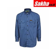 SUMMIT BREEZE SBS2006L Medium Blue Flame-Resistant Collared Shirt