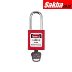 ONEBIZ OB 14-BDG01UDKD1K Compact Safety Padlock Red Thermoplastic